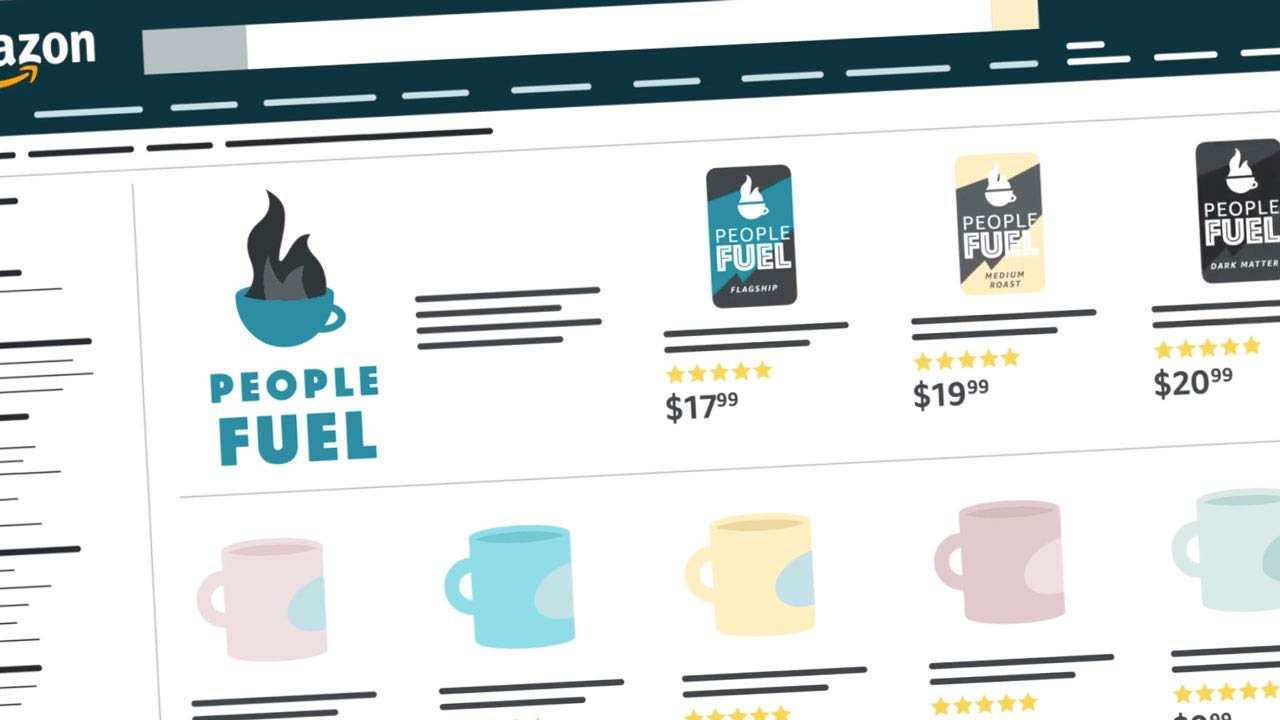 Video thumbnail featuring Amazon advertising on Amazon.com