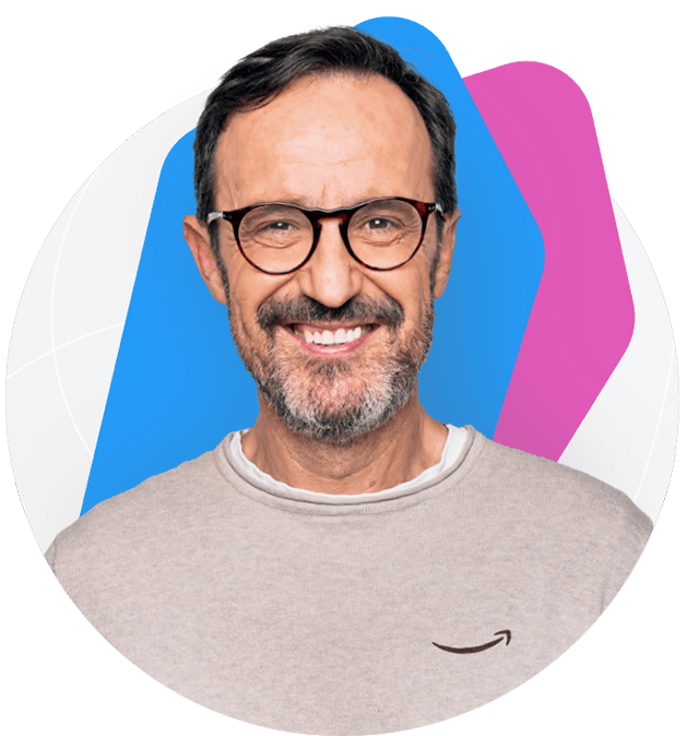 an Amazon seller on the phone with an account manager